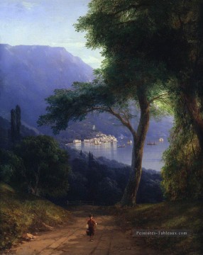 vue depuis livadia 1861 Romantique Ivan Aivazovsky russe Peinture à l'huile